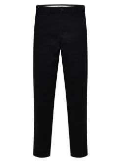 Selected housut, MILES BRUSHED PANTS Tummanharmaa