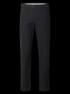 Selected housut, MILES BRUSHED PANTS Tummanharmaa