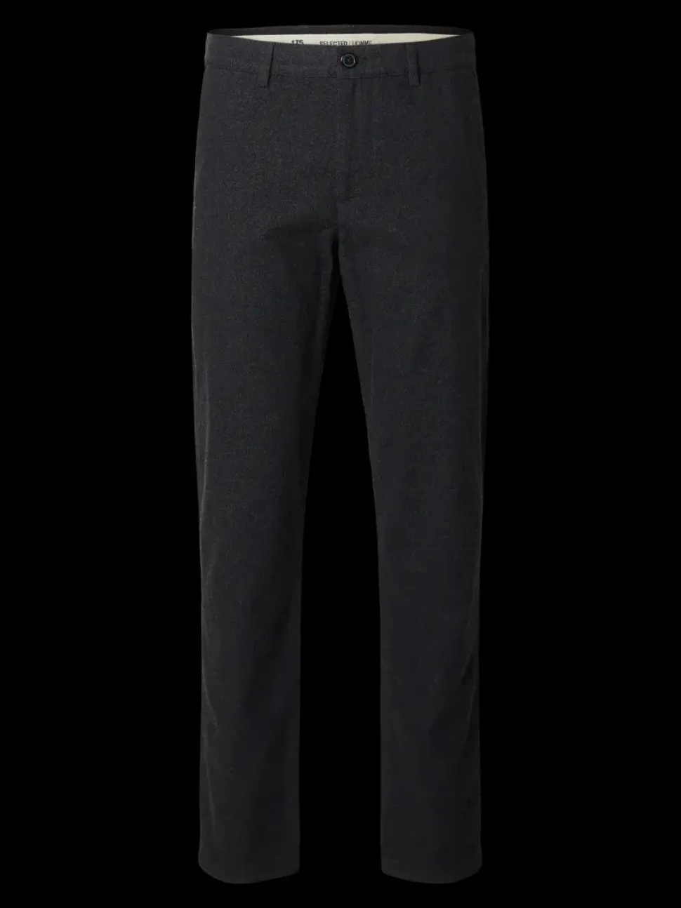 Selected housut, MILES BRUSHED PANTS Tummanharmaa