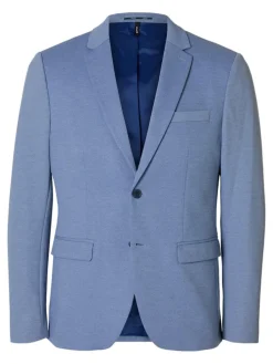 Selected miesten bleiseri, SLIM AITOR JERSEY BLAZER Keskisininen