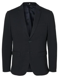 Selected miesten bleiseri, SLIM AITOR JERSEY BLAZER Navy Blazer