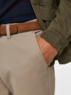 Selected Miesten Housut, Slim Miles Flex NOS Beige