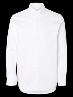 Selected Miesten Kauluspaita, SLIM PERFORMANCE SHIRT NOS Bright White