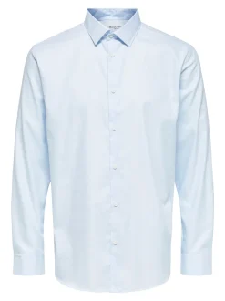 Selected Miesten Kauluspaita ETHAN SLIM Keskisininen