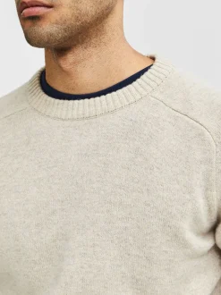 Selected Miesten Neule, Coban Lambs Nos Luonnonvalkoinen