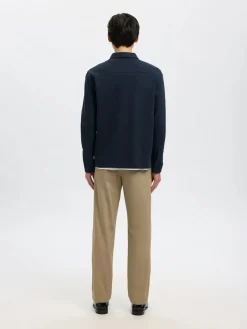 Selected miesten paitatakki SLHJACKIE SWEAT JACKET NOOS, Navy Blazer