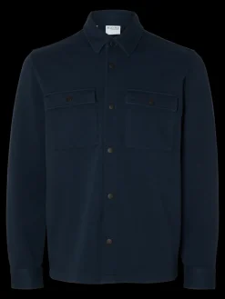 Selected miesten paitatakki SLHJACKIE SWEAT JACKET NOOS, Navy Blazer