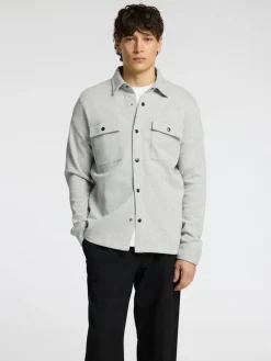 Selected Miesten Paitatakki Jackie Sweat Jacket Vaaleanharmaa