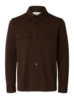 Selected Miesten Paitatakki Jackie Sweat Jacket, Demitasse