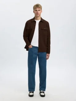 Selected Miesten Paitatakki Jackie Sweat Jacket, Demitasse