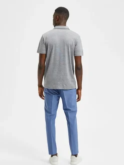 Selected Miesten Pikeepaita LEROY COOLMAX NOS VIILENTÄVÄ PIKEE Harmaa Kuosi