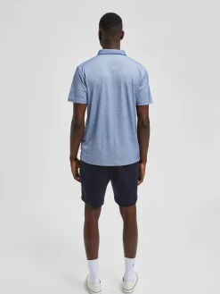 Selected Miesten Pikeepaita LEROY COOLMAX NOS VIILENTÄVÄ PIKEE Sininen