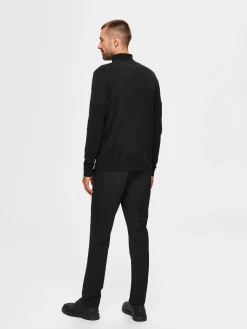 Selected, Miesten Pooloneule, Berg Roll Neck Musta