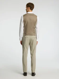 Selected miesten pukuliivi, SLIM OASIS VEST Beige