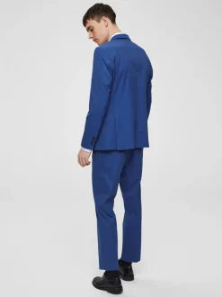 Selected Miesten Puvunhousut, Slim Mylo Logan Sininen