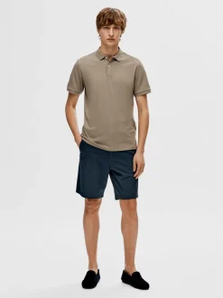 Selected miesten shortsit, REGULAR BILL SHORTS Tummansininen