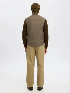 Selected miesten toppaliivi, THOMAS GILET Harmaanruskea