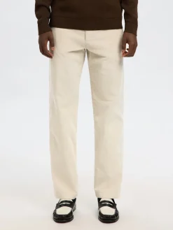 Selected miesten vakosamettihousut K STRAIGHT MILES CORD PANT NOS, Moonstruck