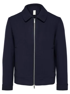 Selected Miesten Villakangastakki, FILIP WOOL JACKET Tummansininen