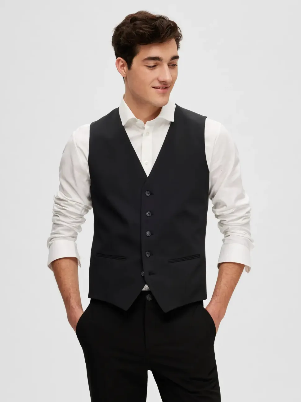 Selected Pukuliivi, LIAM VEST FLEX Black