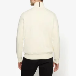 Signal miesten collegepaita Mattssi Zip Sweat Cardigan, luonnonvalkoinen