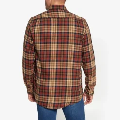 Signal miesten kauluspaita BRUCESI CHECK, ruskea ruutu