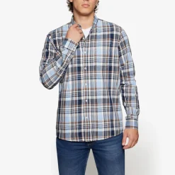 Signal miesten kauluspaita, PETER CHECK Oranssiruutu