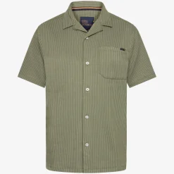 Signal miesten kauluspaita, WILLY SI SHIRT Raidallinen Vihreä