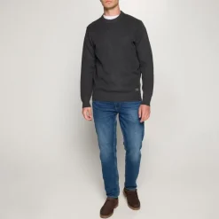 Signal miesten neulepusero KALLESI STRUCTURE CREW, meleerattu grafiitti