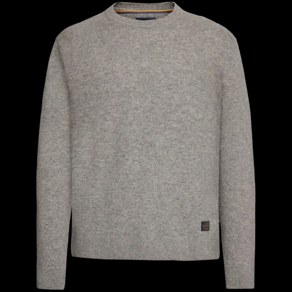 Signal miesten neulepusero RICCOSI KNIT, vaaleanharmaa