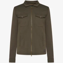 Signal miesten paita, BERTLE ZIP OVERSHIRT Armeijanvihreä