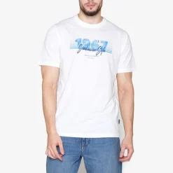 Signal Miesten T-Paita, K URBAN PRINT Valkoinen