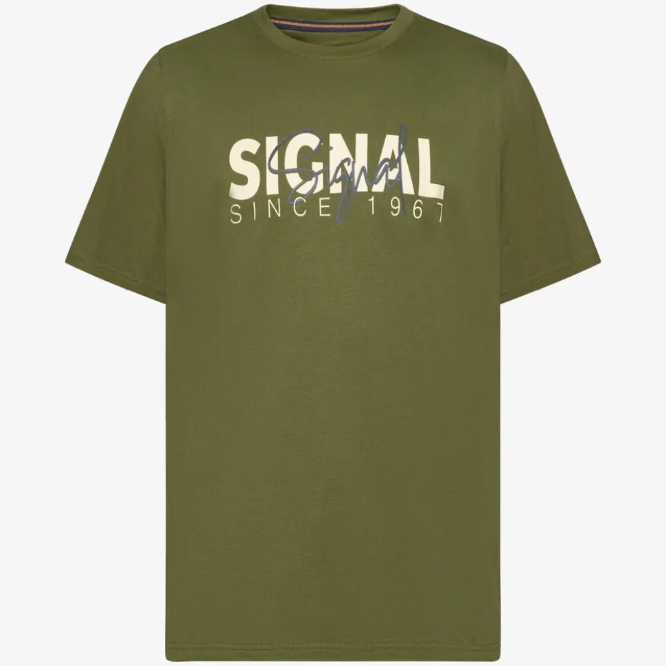 Signal miesten t-paita, OWEN PRINT TEE Armeijanvihreä