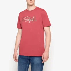 Signal miesten t-paita, OWEN PRINT TEE Punainen