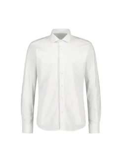 Sinnuu Miesten Kauluspaita PERFORMANCE TECHNICAL SHIRT LS, MADE IN EUROPE Valkoinen