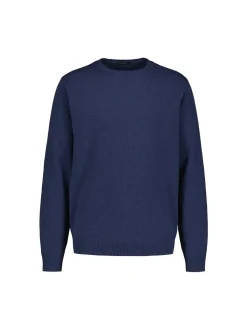 Sinnuu Miesten Neule CREW FINE MERINO WOOL MADE IN ITALY Indigo