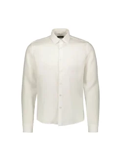 Sinnuu Miesten Pellavapaita Sinnuu 100% Linen Shirt Valkoinen