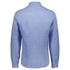 Sinnuu Miesten Pellavapaita Sinnuu 100% Linen Shirt Keskisininen