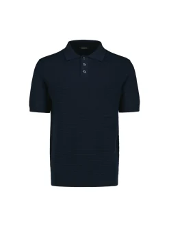 Sinnuu miesten pikeepaita, KNITTED POLO MADE IN ITALY Tummansininen