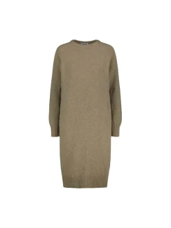 Sinnuu Naisten Mekko, SINNUU IVY VILLAMEKKO MADE IN FINLAND Ruskeanharmaa