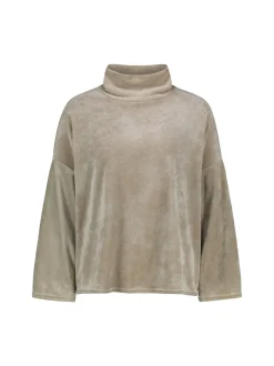 Sinnuu naisten paita Caya Velvet Sweater, vaalea beige