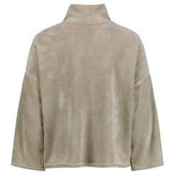 Sinnuu naisten paita Caya Velvet Sweater, vaalea beige