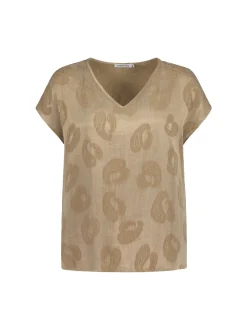 Sinnuu Naisten Pusero, Nina Paisley Pusero Ruskeanharmaa