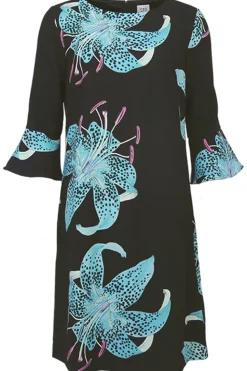 S.T.I naisten juhlamekko, GENNE DRESS Musta Kuosi