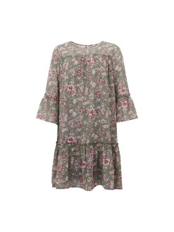 S.T.I naisten mekko, ISABELLA DRESS Vihreä Kuosi