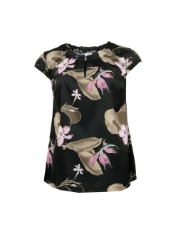 S.T.I naisten paita, KAIZA SATIN TOP Musta Kuosi