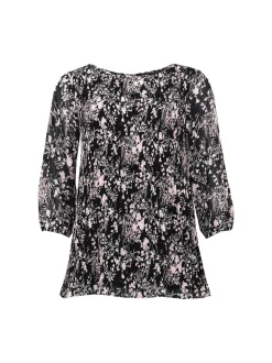 S.T.I naisten tunikapusero Kaaren Tunic Blouse, musta kuosi