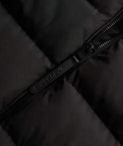 Superdry naisten takki Hooded Sports Puffer Jacket, musta