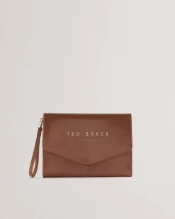 Ted Baker Naisten Laukku, CRINKIE ICON POUCH Kaakaonruskea