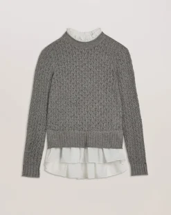 Ted Baker Naisten Neule, HOLINA Vaaleanharmaa